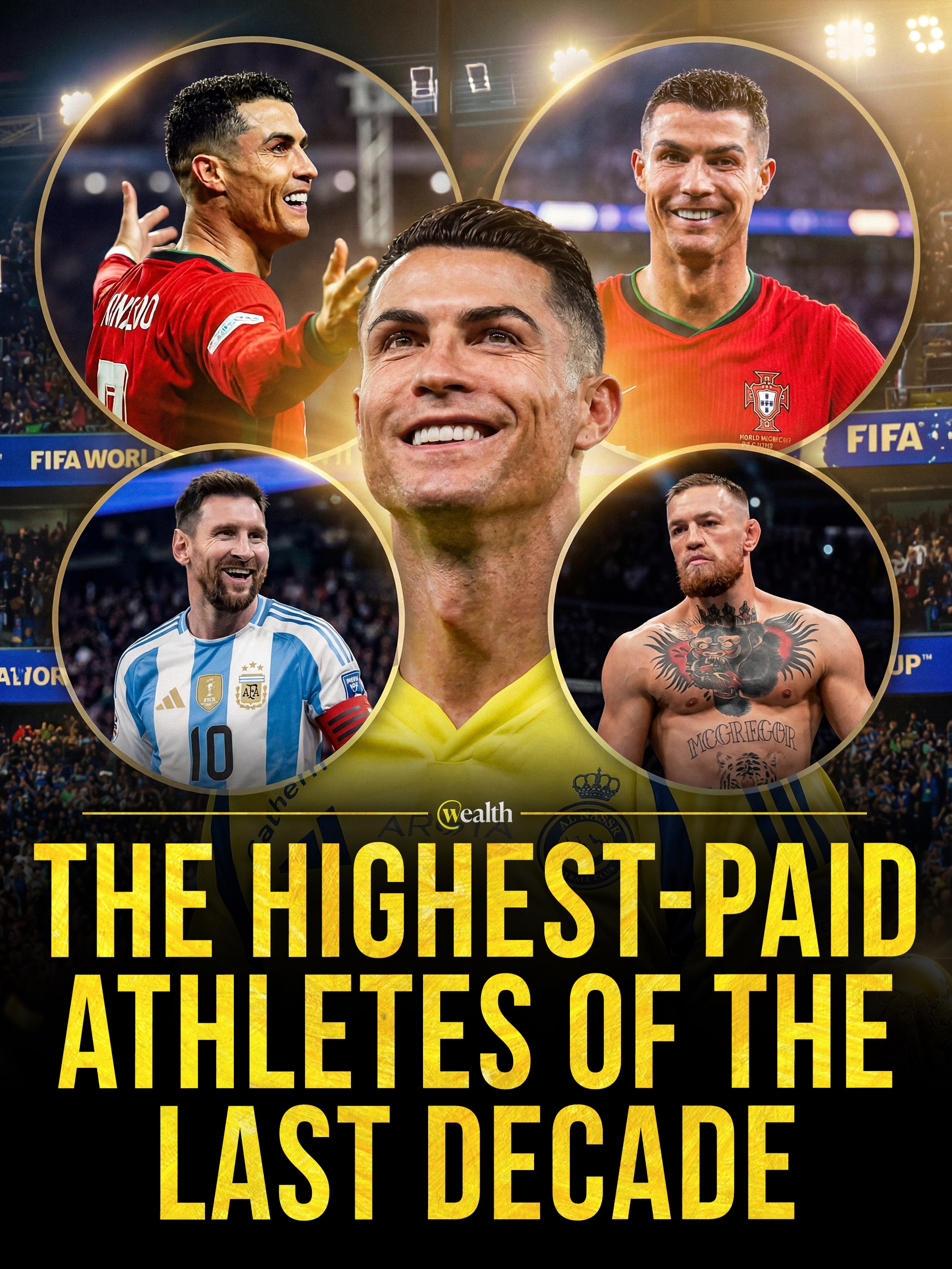 Cristiano Ronaldo is making bank for a decade. ⚽️💰

Forbes’ highest-paid athlete rankings from 2016 through 2026 put Ronaldo at No. 1 in six of the eleven years shown, including four straight years from 2023 to 2026. His total rises from $88 million in 2016 to $300 million in 2026, the highest figure in this run.

Lionel Messi leads in 2019 and 2022, while Conor McGregor, Roger Federer and Floyd Mayweather each top one year. The pattern shows soccer’s repeated hold on the top spot, with boxing and MMA producing the biggest single-year spikes.

#CristianoRonaldo #Forbes #SportsBusiness #AthleteEarnings #LionelMessi