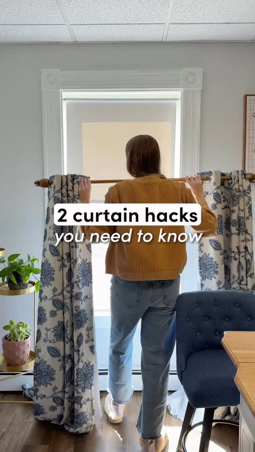 Let’s raise the bar — literally. These are curtain hacks you (and your landlord) will love. 😇 #apartmentideas #homeimprovements #cozyhome #homehacks #renterfriendly