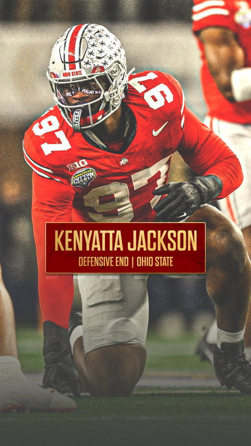 Kenyatta Jackson Jr. is ready to lead the next wave of Ohio State pass rushers.

After recording 28 tackles, 11 tackles for loss and 6.5 sacks in 2025, Jackson returns as a veteran piece for a Buckeye defense that has led the nation in both scoring and total defense over the past two seasons!

He enters the year as a Lott IMPACT Trophy Watch List nominee.