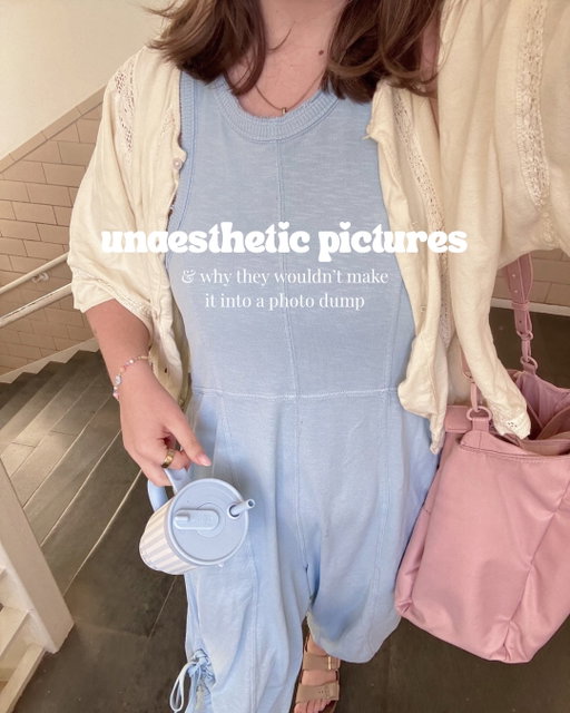 instagram is truly a highlight reel, we are only ever seeing people at their best, so here is a little glimpse into reality:)) it’s not gonna be aesthetic every time & that’s ok!!! only realistic romanticizing in this house💅🏼

#romanticizinglife #unaesthetic #photodump #realisticromanticizing #everydaylife