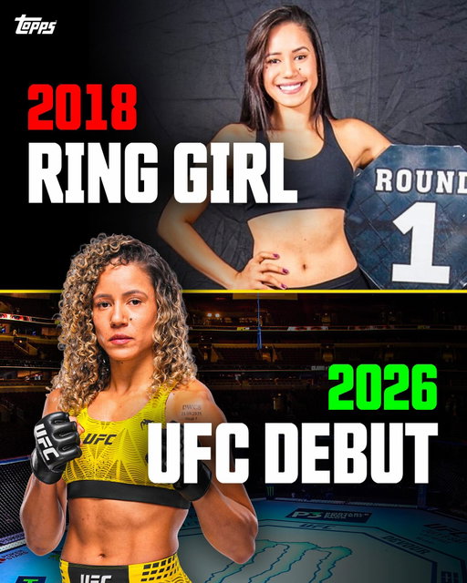 From ring girl to UFC fighter 💪 Brazil’s Jeisla “A Braba” Chaves is undefeated at 7-0 with 4 knockout wins to her name 🇧🇷 Her epic performance on Dana White’s Contender Series earned her a UFC contract. She even tattooed the date of the victory on her arm 🥹

Chaves begins her UFC journey TONIGHT against Yuneisy Duben 👊 She’ll wear a Debut Patch on her walk to the Octagon 👀 After the fight, that patch will be removed from her gear and turned into a 1-of-1 autograph card 🔥✍️