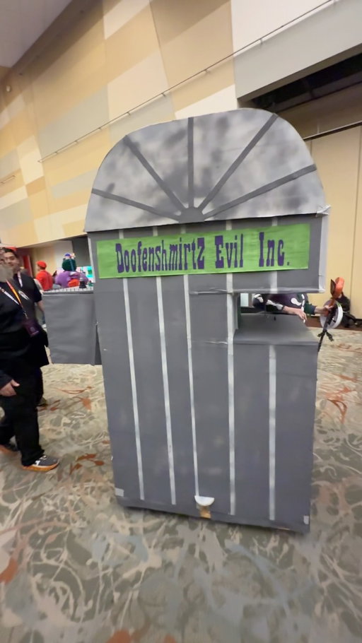 We definitely did not expect to see Doofenshmirtz Evil Incorporated roaming the halls of Phoenix Fan Fusion. 😂

And if you look closely, there’s even a tiny Perry hiding alongside the building.

Curse you, Perry the Platypus! 🦫

#PhoenixFanFusion #PhineasAndFerb #Doofenshmirtz #PerryThePlatypus #Disney