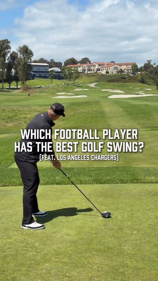 Saved the best for last😎

League to Links Episode 2 is live at Riviera at the site of the @uswomensopen ! The boys had an absolute blast! Tune in to @peacock & @nbc to watch the best women on the planet take on Riv! 
-
-
-
#golf #golflife #golfswing #chargers #golfcourse