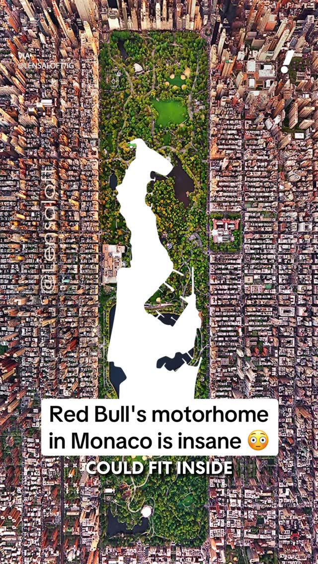 Monaco is so small that most teams choose not to bring their motorhomes... except Red Bull 👀