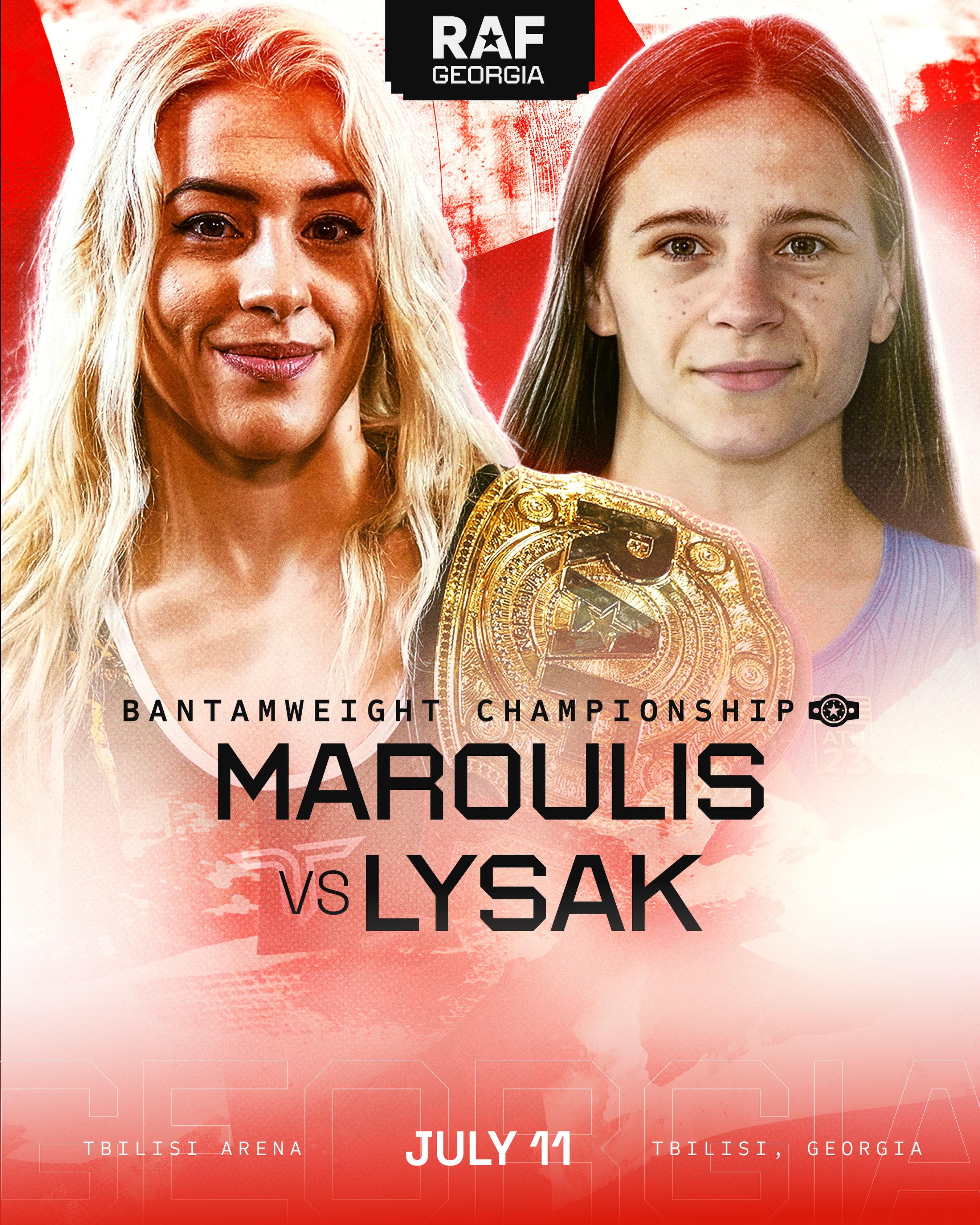 WINNER TAKES ALL 🏆

Helen Maroulis defends the RAF Bantamweight Championship against Anhelina Lysak at RAF GEORGIA on July 11.

Tickets coming soon at the link in bio.