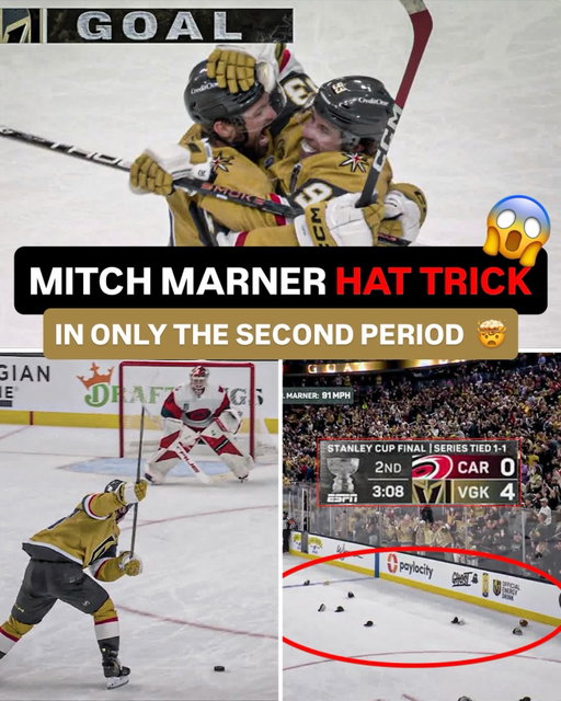 FASTEST HAT TRICK IN STANLEY CUP FINAL HISTORY 🔥

Mitch Marner really scored three goals in 6:10 minutes of game time in the second period of Game 3 😱

(via @nhl)