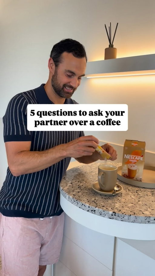 What questions would you add to this? ☕️ 

When was the last time you had a moment & asked your partner something that really connected you? 🤔

I asked Jules 5 questions just for fun. Her answers... One made me laugh. One surprised me. One she’ll never let me live down. @nescafeanz #ad