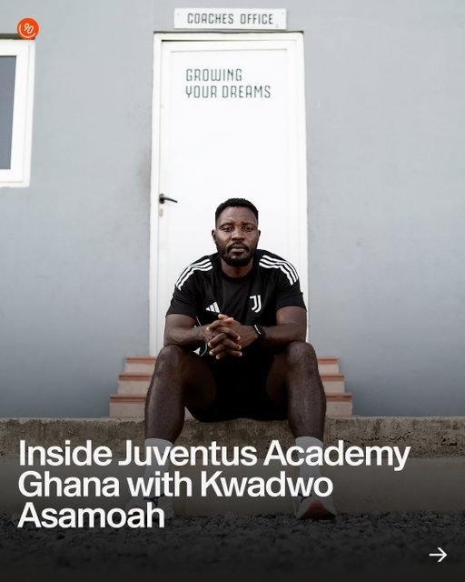 Kwadwo Asamoah is continuing his legacy for both Juventus and the Black Stars through his role at Juventus Academy Ghana. Since 2024, he’s dedicated his time and energy to running the academy, which has become an important part of the youth football landscape in Accra.

Helping distribute resources to those in need, supporting players who need access to healthcare and education, and offering invaluable coaching support on the pitch. 

He does it all. Through his work in the academy and in the surrounding community, Kwadwo has cemented his status as a Ghanaian football legend.