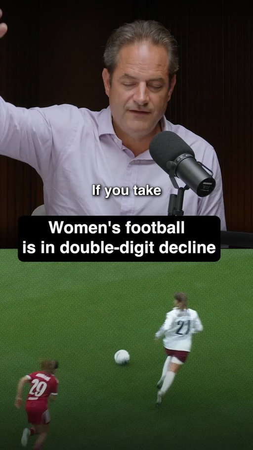 Is the women's football boom actually real?⁠
⁠
Comment "Breakdown" for the full discussion 👇⁠
⁠
#womensfootball #WSL #bizofsport