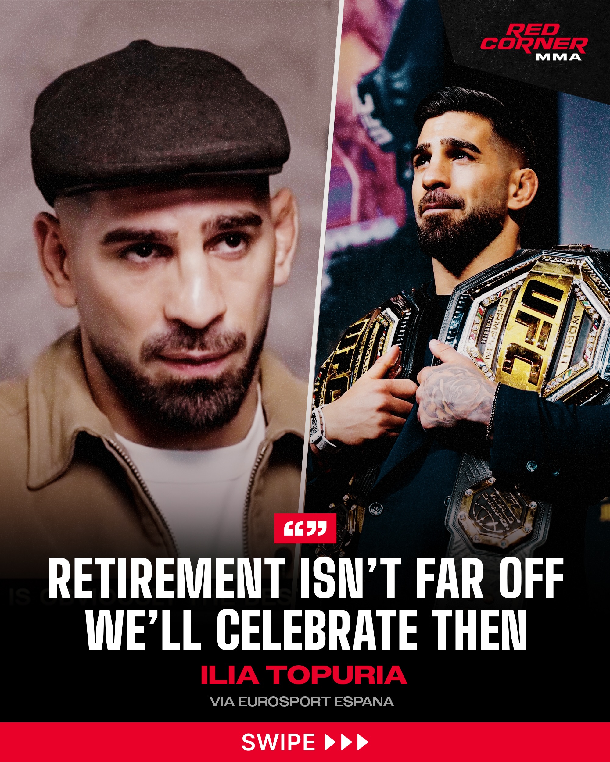 As UFC White House fight week begins, Ilia Topuria says retirement isn’t far away.

The Spaniard revealed he plans to remain in Miami for the rest of his fighting career before returning to Spain permanently once he hangs up the gloves.

First, however, comes Justin Gaethje.

Via @eurosportes