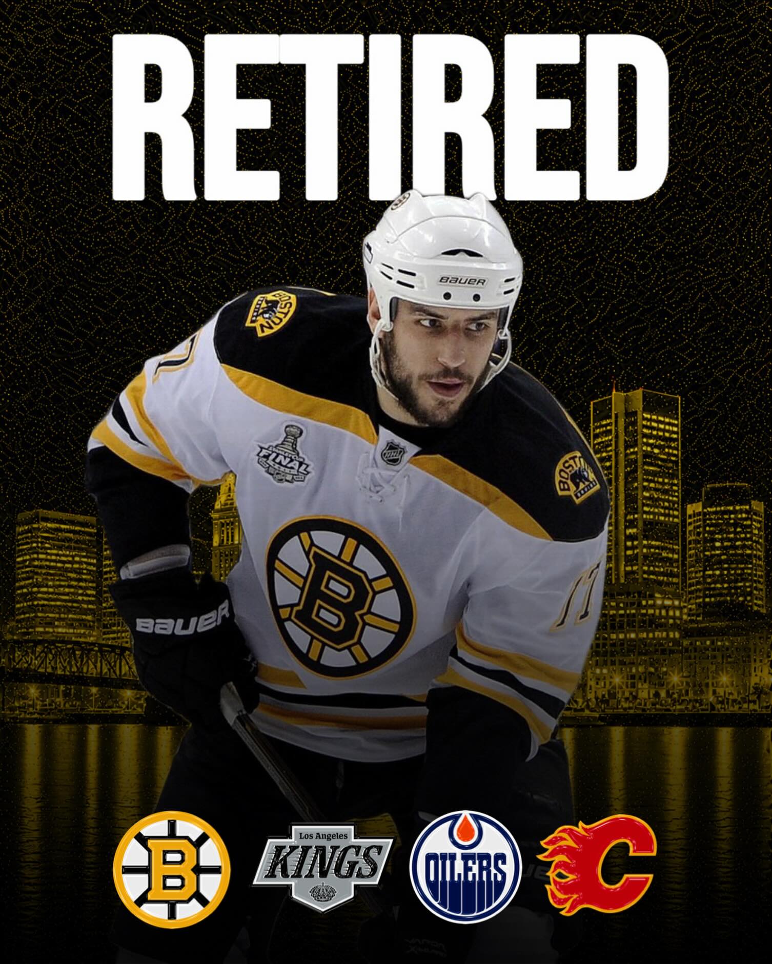 Milan Lucic (@milan.lucic.17) 🇨🇦🇷🇸 has announced his retirement from professional hockey at the age of 38.

Lucic played 1,177 games in the NHL from 2007-2023, scoring 233 goals and 586 points in that span with the Boston Bruins 🇺🇸, Los Angeles Kings 🇺🇸, Edmonton Oilers 🇨🇦, and Calgary Flames 🇨🇦 — he won the Stanley Cup with Boston in 2011.

He played 10 games with Canada's senior mens national team 🇨🇦, all in 2023 — scoring two goals and four points.

Outside of the NHL, he played professionally with:
• Springfield Thunderbirds (AHL) 🇺🇸 / 2025-26
• Fife Flyers (EIHL) 🏴󠁧󠁢󠁳󠁣󠁴󠁿 / 2025-26