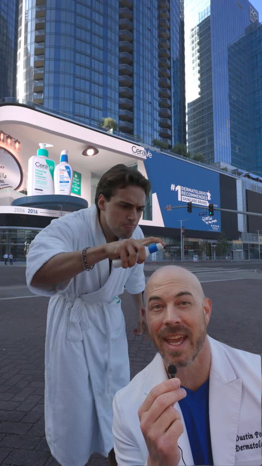 Imagine having the @cerave GOATed routine delivered straight from a billboard. 🐐 #ad