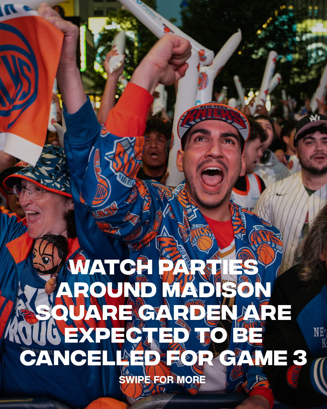 Watch parties around Madison Square Garden are expected to be cancelled for Game 3 of the NBA Finals due to heightened security measures ahead of President Trump’s scheduled attendance at the game.
ㅤ
According to law enforcement sources, a full security perimeter will be established around MSG, with street closures on Seventh and Eighth Avenue, restricted pedestrian access, and no vehicle entry in the surrounding area. Only ticketed fans will be allowed inside the arena, where airport-style screening, bag restrictions, and Secret Service-level security checks will be in place. Officials say the operation is expected to include hundreds of Secret Service agents and thousands of NYPD officers.
ㅤ
(📸 Getty, @cactus.kish, via @cbsnews)