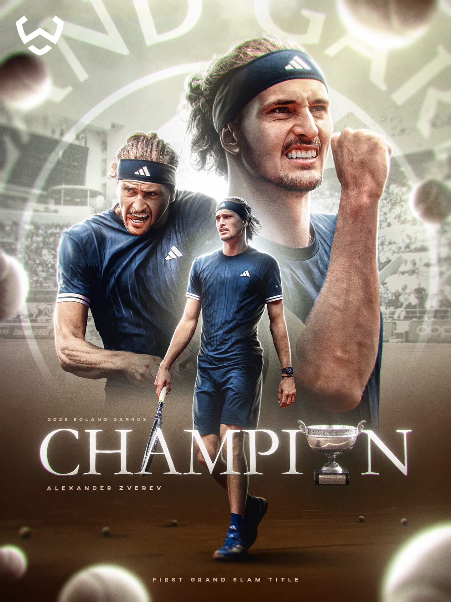 ALEXANDER ZVEREV WINS ROLAND GARROS 2026! 🏆🎾 

The German defeats Flavio Cobolli to win his first ever French Open title and finally gets his hands on the trophy in Paris. 🇩🇪🔥

A huge moment in Zverev’s career.