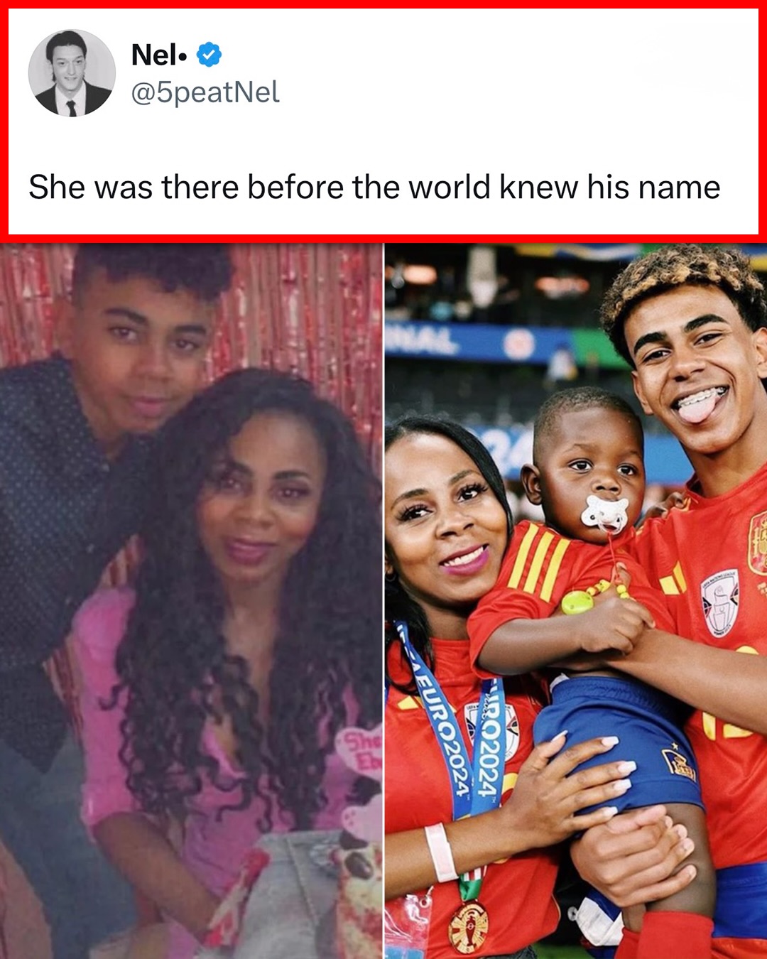 She knew Lamine Yamal before the scouts did 😢⚽

(h/t 5peatNel/X, Babaaje231/X)