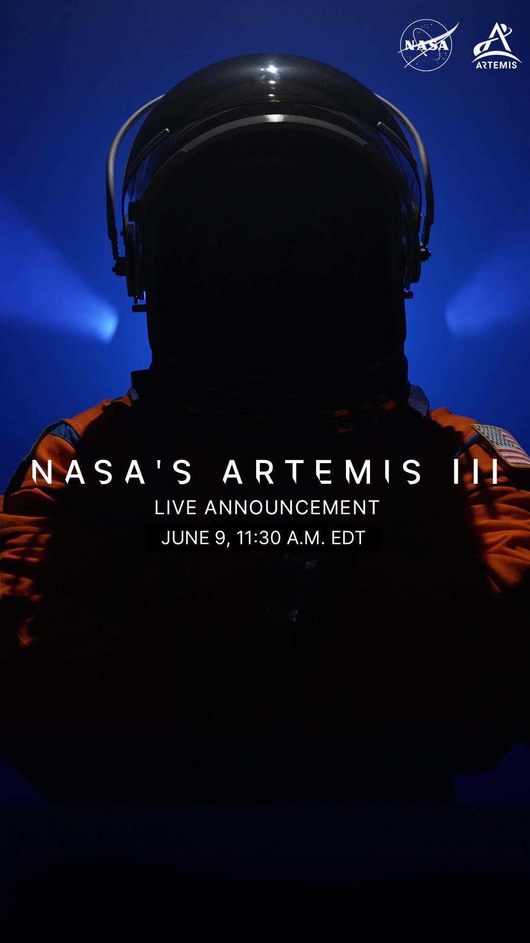 Coming soon: one of history’s most complex missions 

Tune into our Instagram Live on Tuesday, June 9, at 11:30 a.m. EDT (1530 UTC) to meet the astronauts flying aboard Artemis III, the mission that will test rendezvous and docking capabilities with commercial landers in low Earth orbit. Commercial landers are needed to bring astronauts to the lunar surface during future Artemis missions. 

Before Artemis IV heads back to the Moon, this third mission will be an important stepping stone for lunar landings during future Artemis missions. 

Credit: NASA

#Artemis #Astronaut