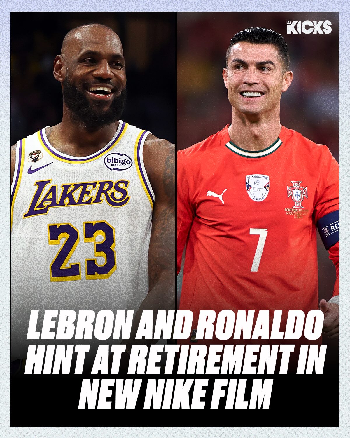 Nike’s “Rip The Script” short film features a fictional screenplay titled “The GOAT’s Goodbye,” starring LeBron James and Cristiano Ronaldo 🐐🔥

Both athletes reject the ending written for them, sending a clear message that their stories aren’t over yet 👀

(via @nike, @kingjames)