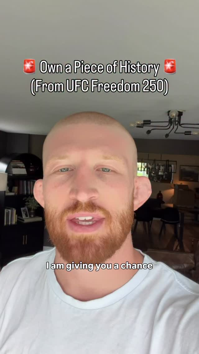 Own a piece of history! @cryptocomofficial and I are giving away an exclusive signed UFC Freedom 250 Fight Night Jersey.

To Enter:

Follow @cryptocomofficial 

Like & Reshare this post

Sign up here: crypto-com.typeform.com/to/B1JO9X64