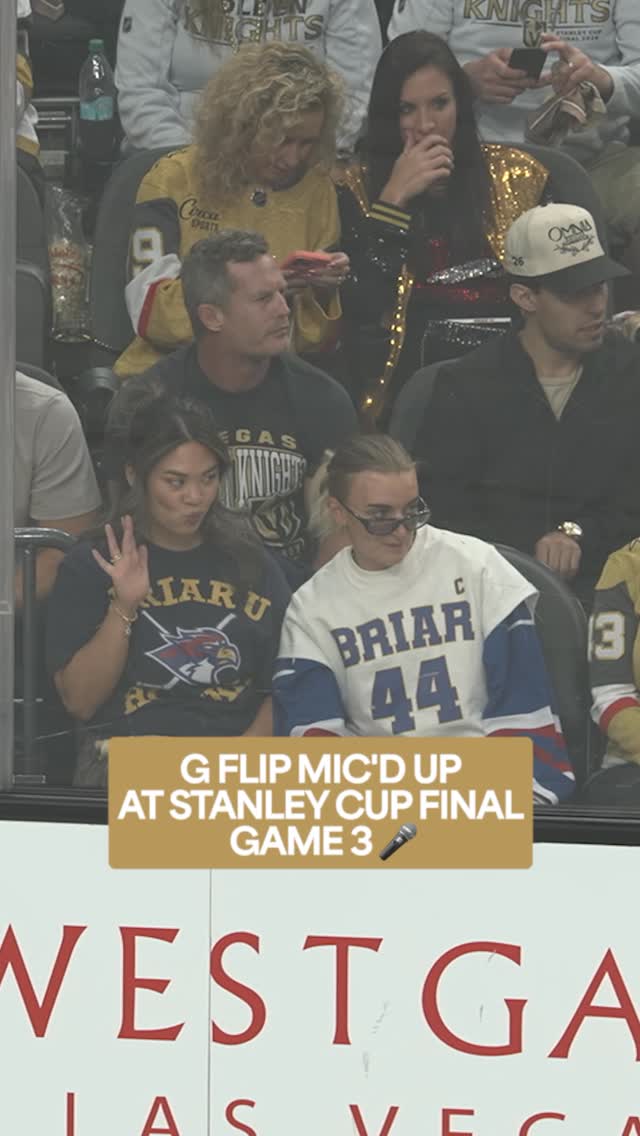 “You’re doing so good!” 😂

Singer-songwriter, @gflip brought all the energy last night for Game 3 of the #StanleyCup Final! 🏒