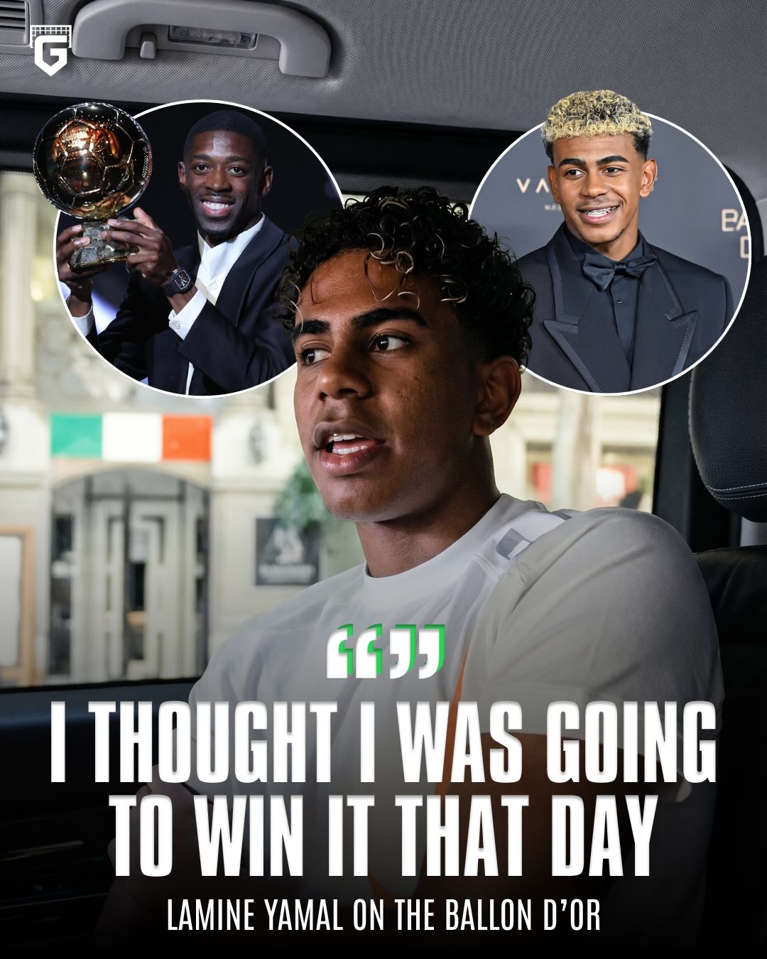 Lamine Yamal revealed his feelings about that night of the Ballon d’Or ceremony...

🗣 Lamine Yamal: “I thought I was going to win it that day in 2025 because of many things that happened. Looking back, I think it was very good for me that Dembélé won it”.

“Beyond helping me grow personally, I don’t think it was the right time for me to win it because I was still a kid and probably wouldn’t have appreciated what it really means to win a Ballon d’Or. Let’s see if this year is mine!”.
