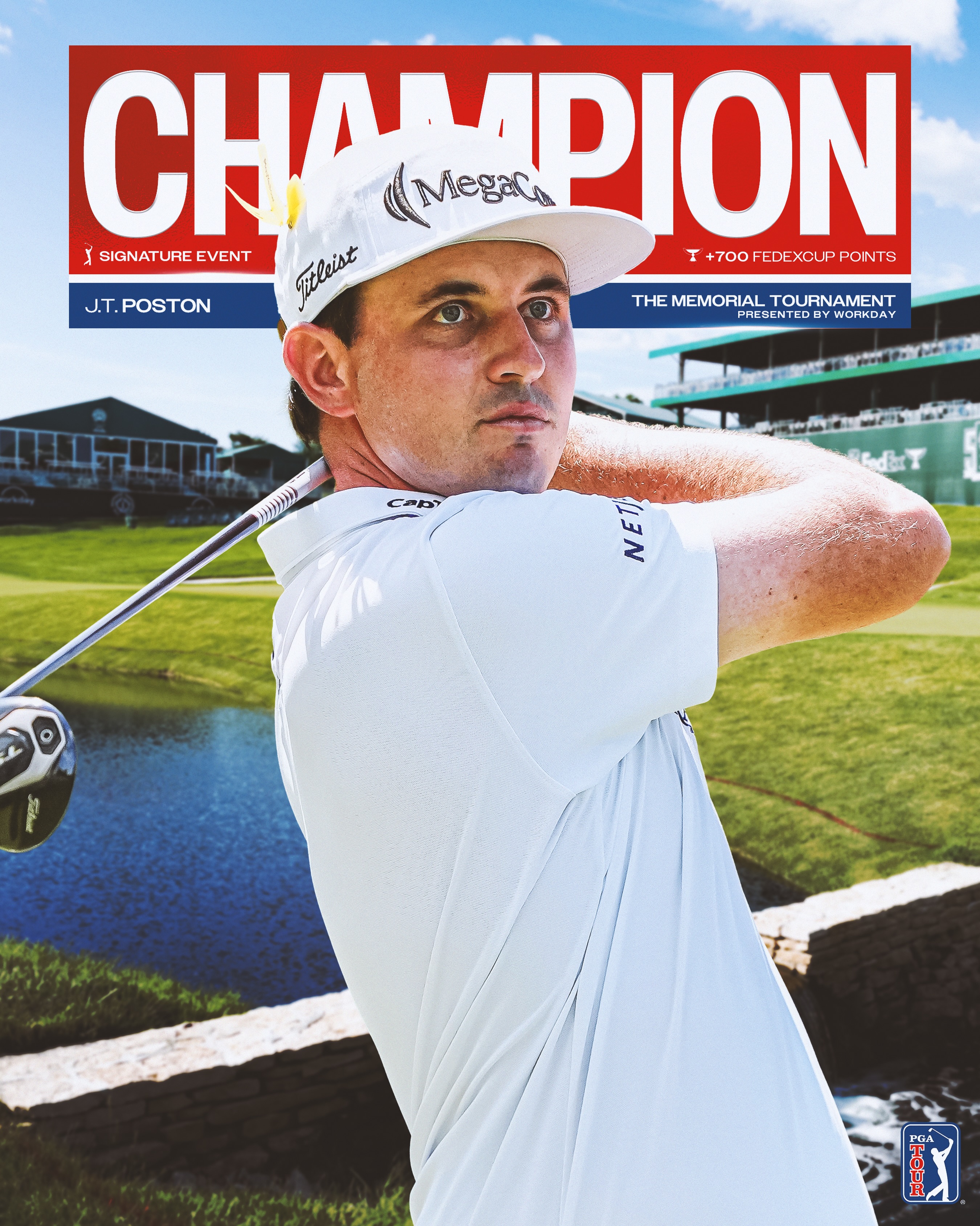 BACK ON TOP 🏆
 
@JTPoston wins the playoff to capture his fourth career victory and first win of the 2026 season @MemorialGolf.