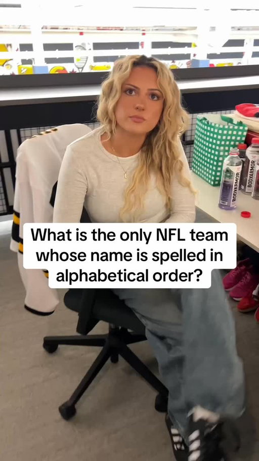 What is the only team in the NFL whose name is spelled in alphabetical order?