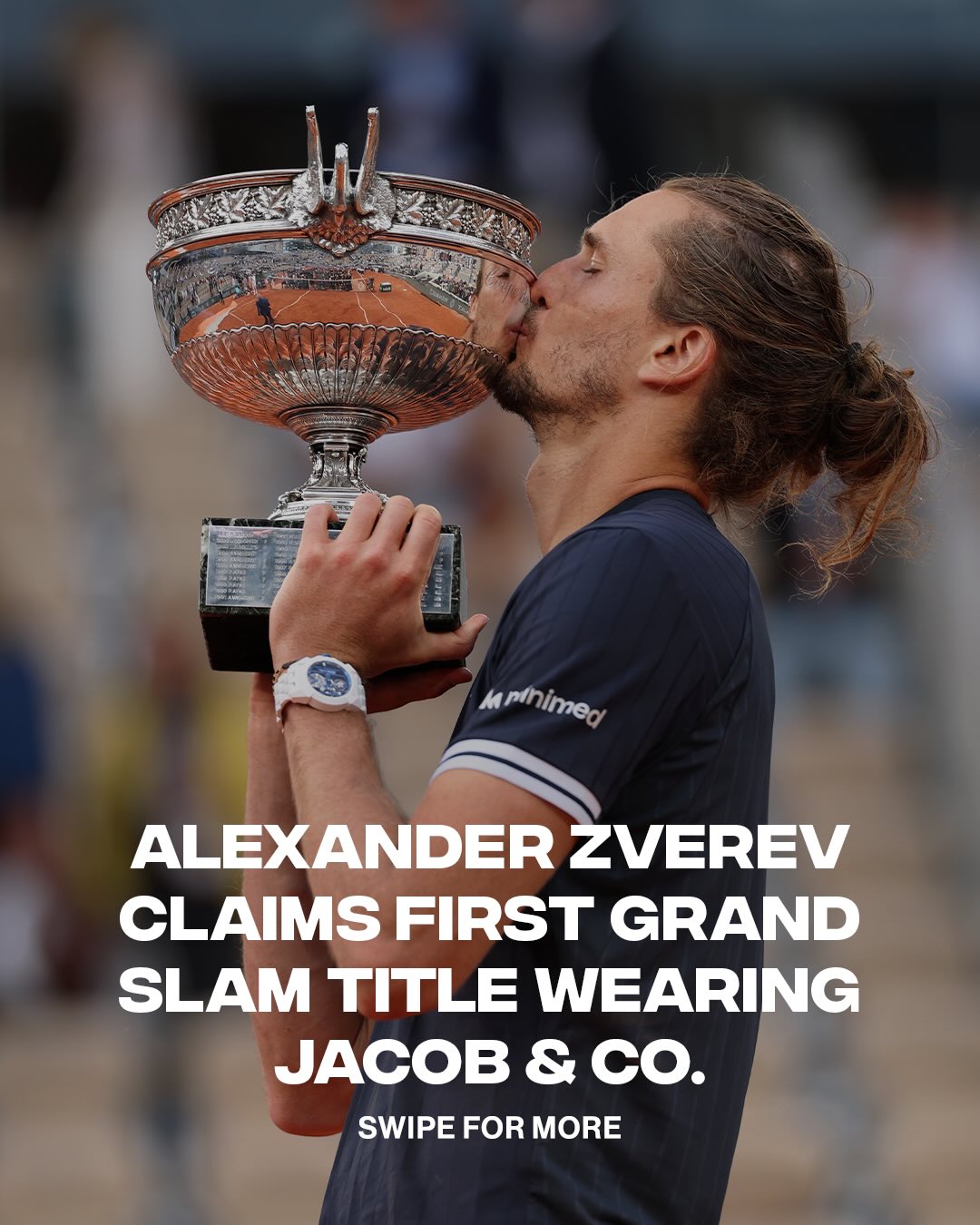 Alexander Zverev won his first Grand Slam title at the French Open wearing the Epic X Skeleton Black Titanium on court before switching to the limited-edition Epic X Ceramic for the trophy ceremony.

📸: Getty / @jacobandco