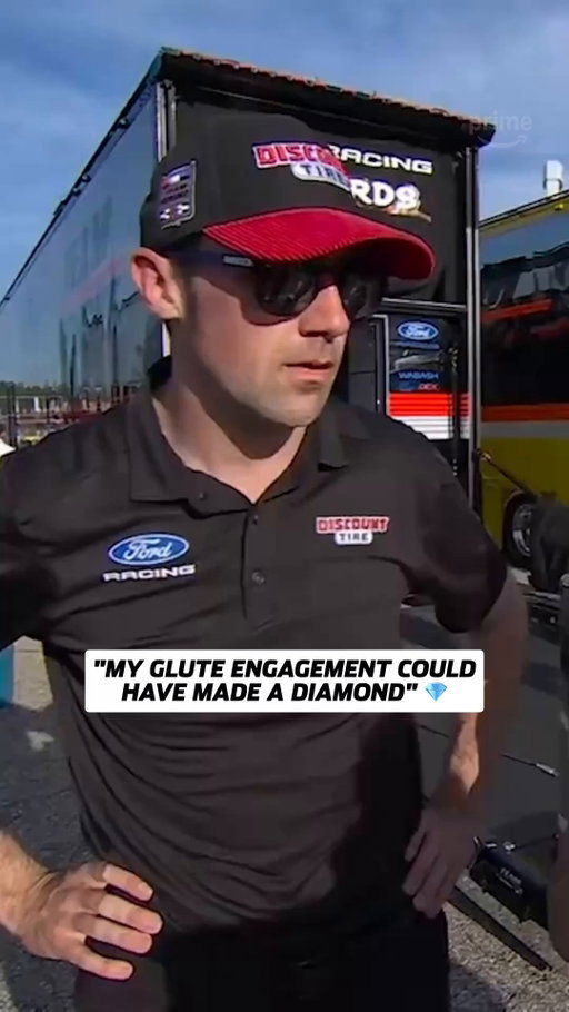 @austincindric got a REAL glute workout during the race 😅 #NASCARonPrime