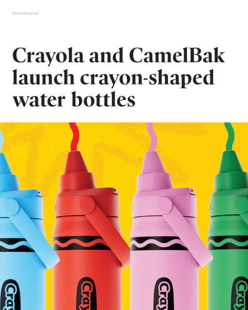 These are for adults, right? 🖍️

@camelbak and @crayola have partnered to launch a special edition collection of drinkware designs inspired by fan-favorite Crayola colors. 

The colleciton includes insulated 16 oz options and lightweight, non-insulated bottles available in 14 oz and 25 oz sizes.

The bottles come in Sky Bue, Cherry Red, Yellow Orange, Mountain Meadow and Carnation Pink.

The collection is available on Amazon

#branding #crayola #drinkwear #waterbottle #design #productdesign #graphicdesign #design