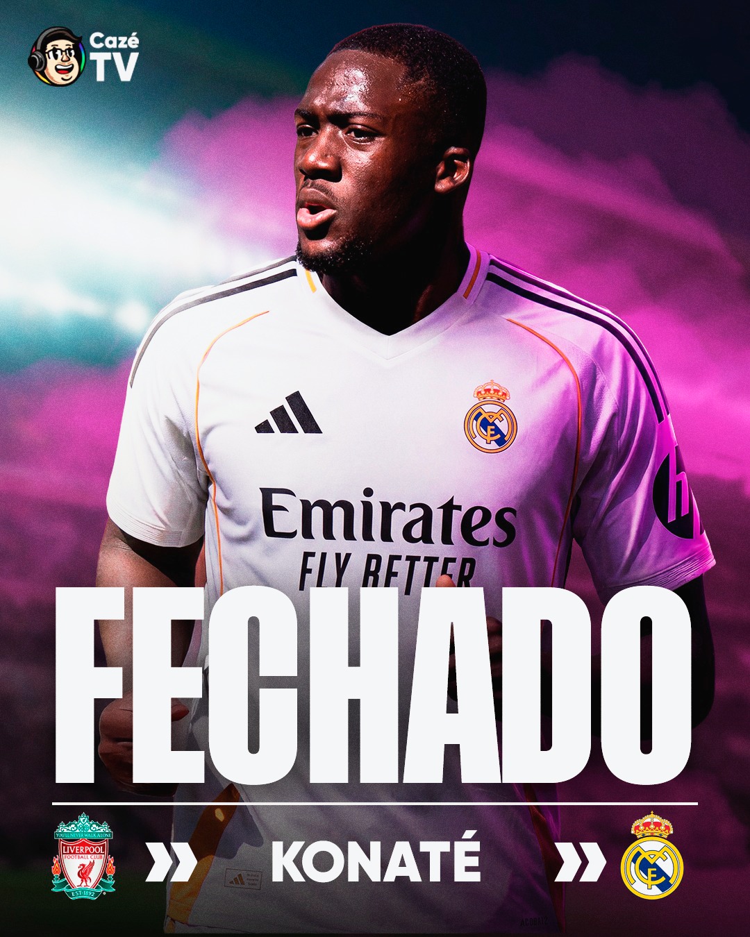 REFORÇO DE PESO NA ZAGA🛡️? 

O Real Madrid 👑🇪🇸 já está com tudo acertado para fazer a contratação do Konaté 🇫🇷, zagueiro francês que atualmente está no Liverpool 🏴󠁧󠁢󠁥󠁮󠁧󠁿

O Homem vem pra ser titular da posição? 👀

🗞️: Fabrizio Romano

🚨VOCÊ 🫵 VAI VER O MAIOR TIME DO MUNDO 🔝🌎 NA CAZÉTV! LALIGA É NOSSA! 👀

#cztv12 #CoberturaCazéTV #LaLigaNaCazéTV #MercadoDaBola #FutInter