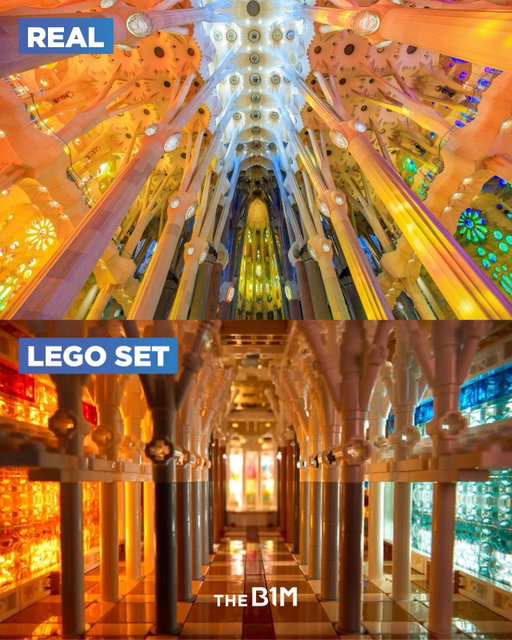The biggest LEGO set ever created will dramatically recreate the incredible natural light displays found inside the real Sagrada Família. Unveiled to mark the centenary of Antoni Gaudi's death and the completion of major external construction works at the site, the set will feature 12,060 pieces and stand over 60-centimetres high. 

LEGO is understood to have structured the model's build process around the Basilica's actual construction phasing, starting with the Apse with Crypt and the Nativity façade – the only part Gaudí completed before his passing.

Works on the real Sagrada Família first started in 1882 and have been ongoing for more than 140 years. Now standing 172.5-metres above Barcelona, the structure officially became the world's tallest church when it overtook Germany’s Ulm Minster, a building which had held the title since 1890.

📷 Image 1 (top): Alamy under licence to The B1M
📷 Images 1 (bottom) and 2-11: LEGO Group

#sagradafamilia #architecturelovers #TheB1M #engineering #construction