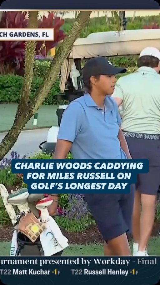 Miles Russell, the top-ranked junior, has @charliewoods on his bag for the 36-hole final qualifier for the U.S. Open 👀

They’ve both verbally committed to @fsumensgolf

Golf Channel | @titleist