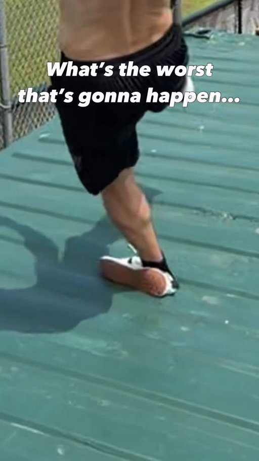 Everyone’s always asking me “Bailey do you ever roll your ankles on sipping containers?” to answer everyone’s question…yes lol it happens randomly depending on the air pockets in the shipping container, the angle has to be right for no error. #fail #tricking