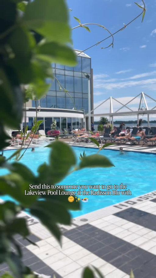 Saturday plans = poolside views 😎☀️

Escape the city without leaving it. You don’t have to be a guest to lounge at the @radissonblutoronto pool patio.

Book your chair and enjoy a day by the water! In @radissonblutoronto’s bio 🔗