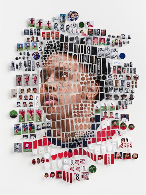 @west.mckennie’s journey has always been powered by the people in his corner.
 
His mother and father. And his first coach, Alphonse—who all saw his greatness from a young age. From Little Elm, Texas, to Turin, Italy.

Artist @mapesstudio assembles portraits using pieces from players’ personal histories. Family photos. Personal objects. Goal netting. Cleats. Step back and you see the player. But look closer and you see the people who helped Feed their Dream.
 
#FeedtheDream
 
Weston McKennie is a paid partner of Chobani.