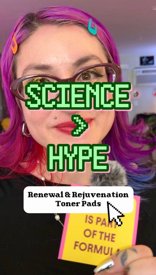 people can talk, but ingredients can't lie.

welcome to SCIENCE > HYPE,  where we look at our ingredients together so you can make your own opinions! 

first up: the renewal & rejuvenation toner pads 💚

we have always formulated our skincare in south korea with top-tier scientists because we refuse to compromise on quality, and only want ingredients that actually deliver results. 

the facts are all right here, so you can be the judge 🔬✨