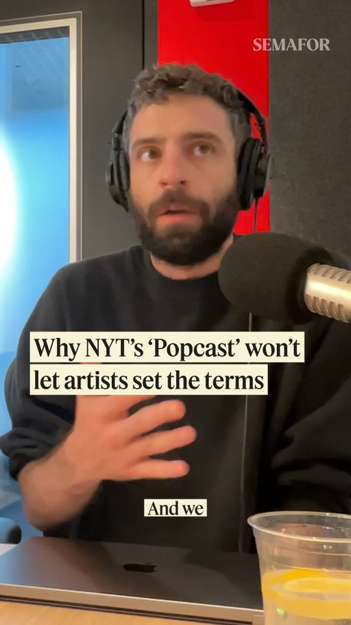 "We have canceled interviews the day before they happen when we're told, 'You can't ask about X, Y, and Z.'"

The hosts of the New York Times' @popcast explain why they won't let artists set the terms for interviews.