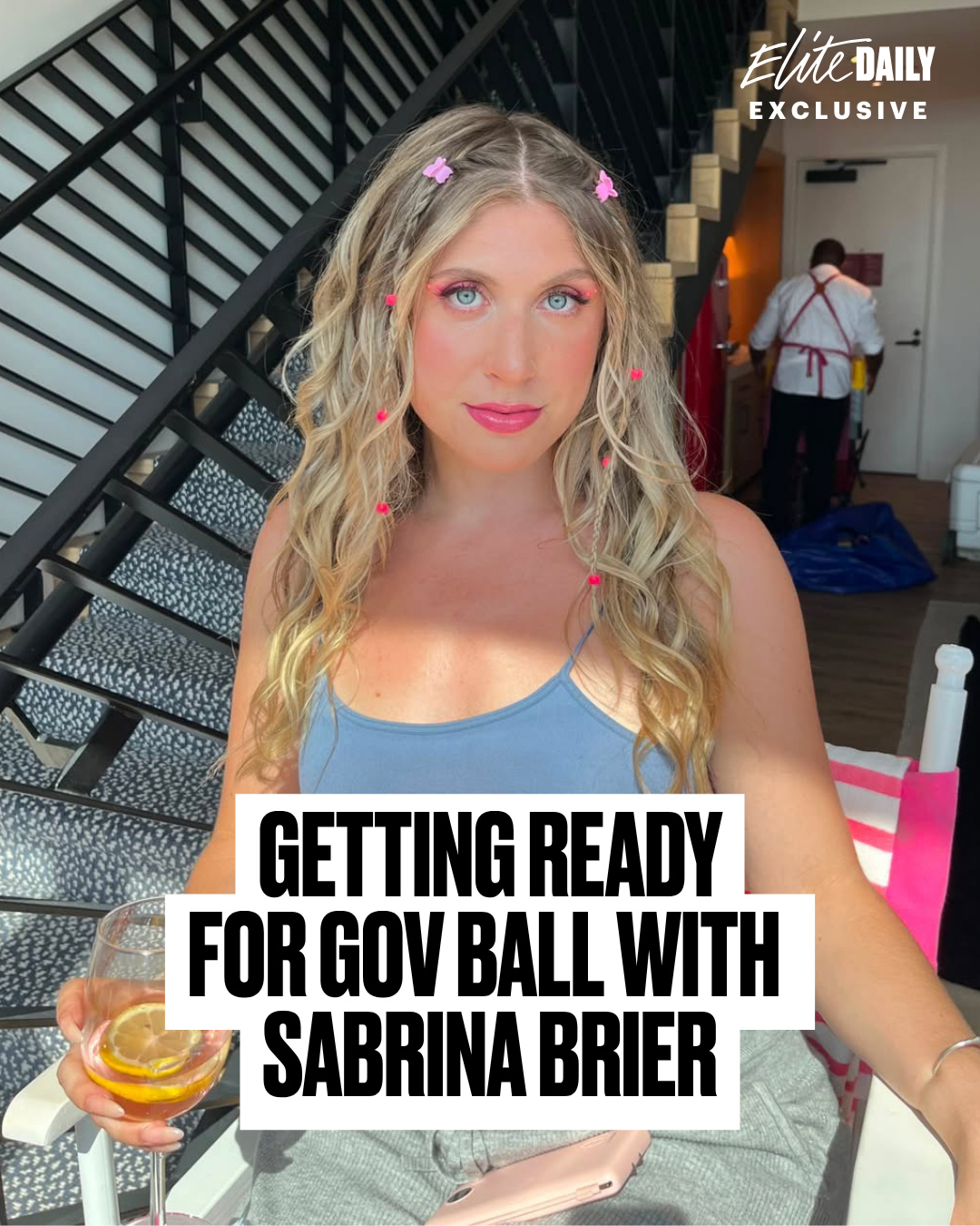 Sabrina Brier ✅ Gov Ball ✅ @malibudrinksus ✅ My dream date, cute! Swipe through for an exclusive look as @sabrinabrier gets ready for #GovBall.