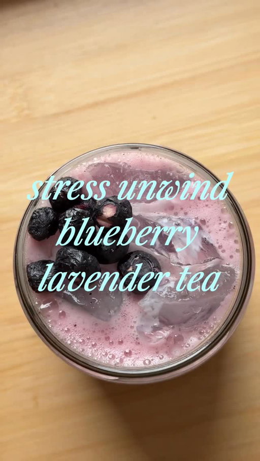 Ahhh!!!! I love a good herbal, caffeine-free iced tea, and with @tazo ‘s new Blueberry Lavender Lemon Balm Stress Unwind tea, it’s so easy to make a delicious and refreshing summer drink that helps me slow down and unwind any time of day 🫐💜✨ #tazopartner