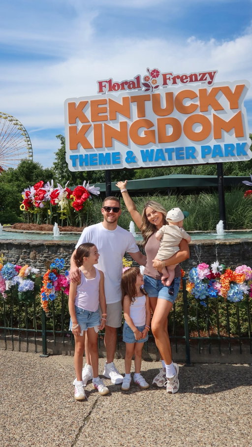 Come with us to Kentucky Kingdom for the perfect family fun day!🎢 #AD Head to my bio and enter promo code DARINA40 for 40% OFF tickets! 
If you’re planning a visit with kids of different ages, here are our honest favorites and little tips after spending the day there 👇🏻

🎢 Must do ride: Flying Fox This was hands down the favorite for BOTH girls and definitely lived up to the hype. They immediately wanted to ride it again! 

🎢 Scarlett’s favorites (9): 1 Flying Fox 2 Lightning Run 3 Wind Chaser  She loved the bigger thrill rides and was tall enough for all the major coasters.

🎡 Remi’s favorites (5): 1 Flying Fox 2 Discovery Meadow rides This area was SO good for younger kids because there were lots of fun rides she could do, and several that the whole family could join in on together.

🥨 Food tip: Make sure to grab the cinnamon bread from Bluegrass Bakery because WOW 🤤

📱 Pro tip: Download the Kentucky Kingdom app before you go! It made the day so much easier for checking wait times, ordering food and navigating the park.

Such a fun family day and I loved that everyone got to experience the park in their own way 💛 If you’re planning a family trip this summer, make sure to add Kentucky Kingdom to your list and use promo code DARINA40 for 40% OFF your tickets! 🎢 #kentuckykingdom #DiscoveryMeadow #FlyingFox