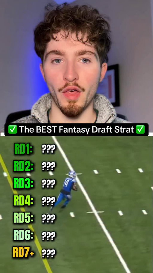 Use this fantasy football draft strategy to DOMINATE 2026 🏈📈 #fantasyfootball #fantasyfootballdraft