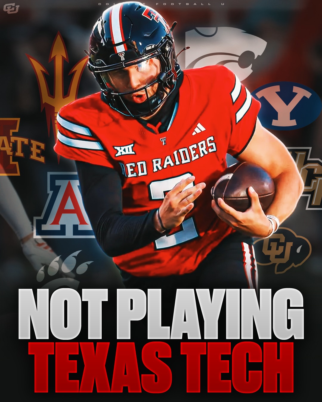 NEW: The Big 12 is reportedly threatening to not play Texas Tech 😳

According to reports, Big 12 athletic directors have held “serious” discussions about refusing to play Texas Tech following the ruling that allowed Brendan Sorsby to remain eligible despite his gambling-related situation.

The decision has sparked major controversy across the college football world and raised questions about how similar cases could be handled moving forward.

Should teams consider a holdout against Texas Tech? 

Thoughts? ⬇️