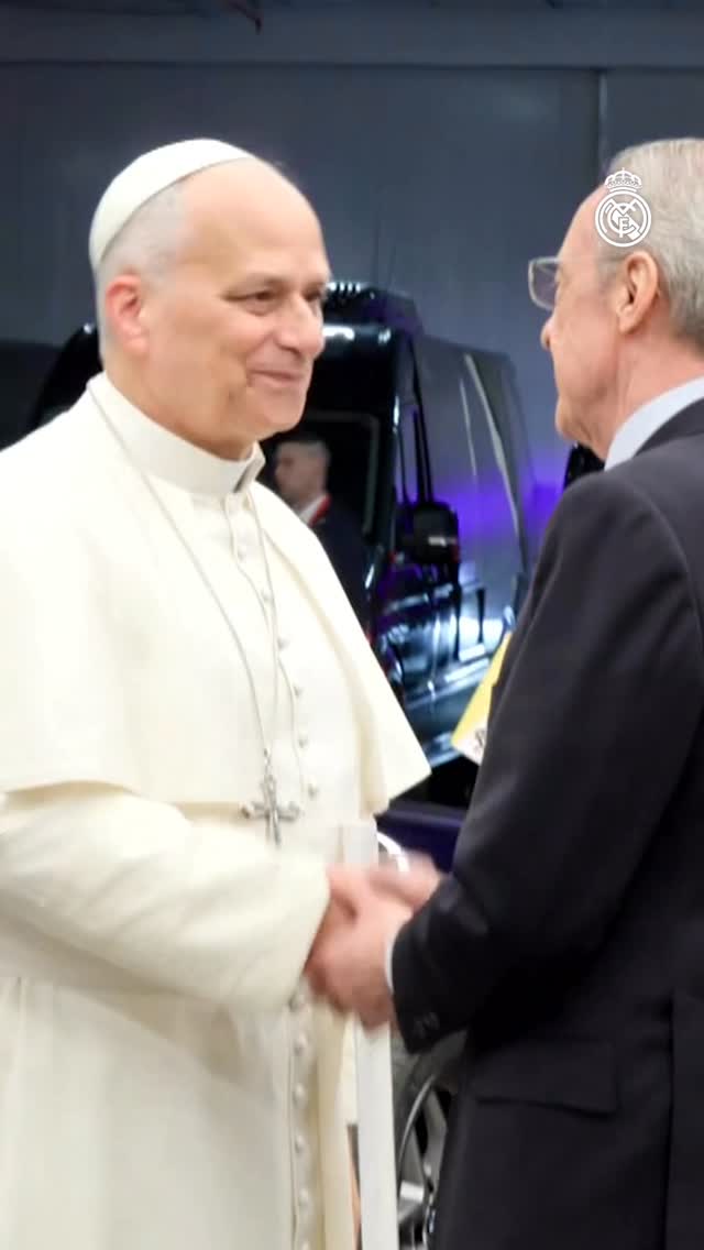 President Florentino Pérez 🤝 Pope Leo XIV
#RealMadrid