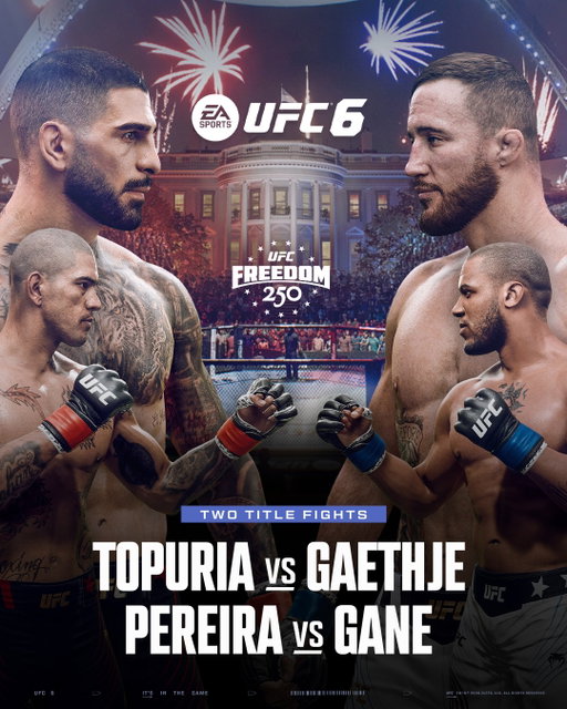 A stacked card on a historic night. 🔥

Early Access players can fight in a new venue dropping at 8 PM ET June 14 in #UFC6