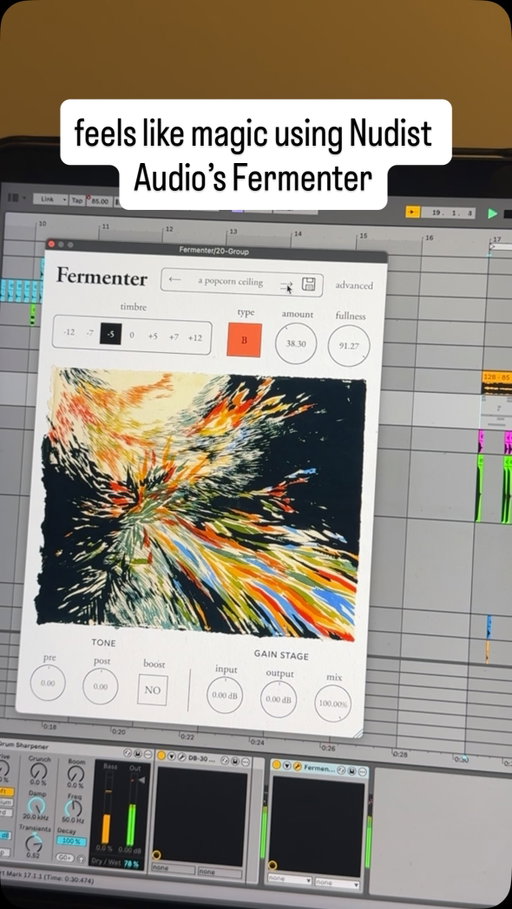 @nudist_audio Fermenter brings a new layer to your distortion library #musicproducer #plugins #nudistaudio #fermenter