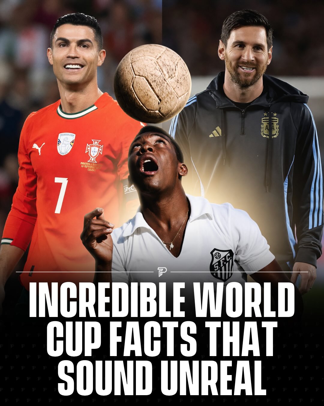 The World Cup has produced some of the most unbelievable moments in football history.

Cristiano Ronaldo played in five World Cups and never scored in a knockout match. Pelé won his first World Cup at just 17 years old. And Just Fontaine scored 13 goals in a single tournament, a record that still stands today.

Some of the wildest stories happened off the pitch too. In 1966, a dog named Pickles found the stolen World Cup trophy hidden under a hedge in London, turning into an unexpected national hero.

Which fact surprised you the most? 👀

-

#viral #pubity #interesting