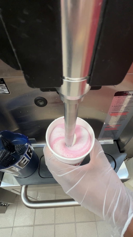 Starts with handmade mixing. Ends with one BERRY good #BlackberryShake. ❤️