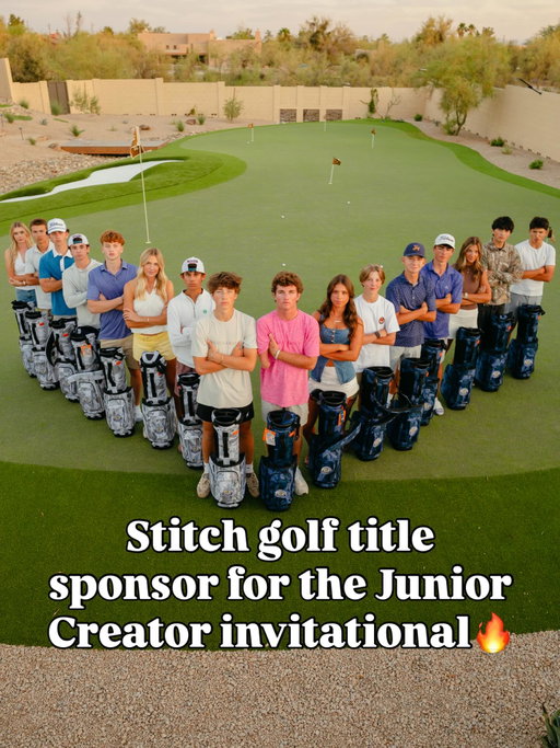 Big shoutout to stitch golf for believing in the @jrcreatorinv and getting all the players hooked up🙌🏻 #viralvideo #fyp #stitch