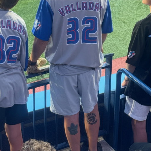 Halladay jersey, Raptors 2019 Championship tattoo, and Leafs tattoo. Does it get more Toronto sports fan than this?!? 

Tag someone who has better TO sports tats! 

#bluejays #raptors #mapleleafs #sportstattoo #toronto