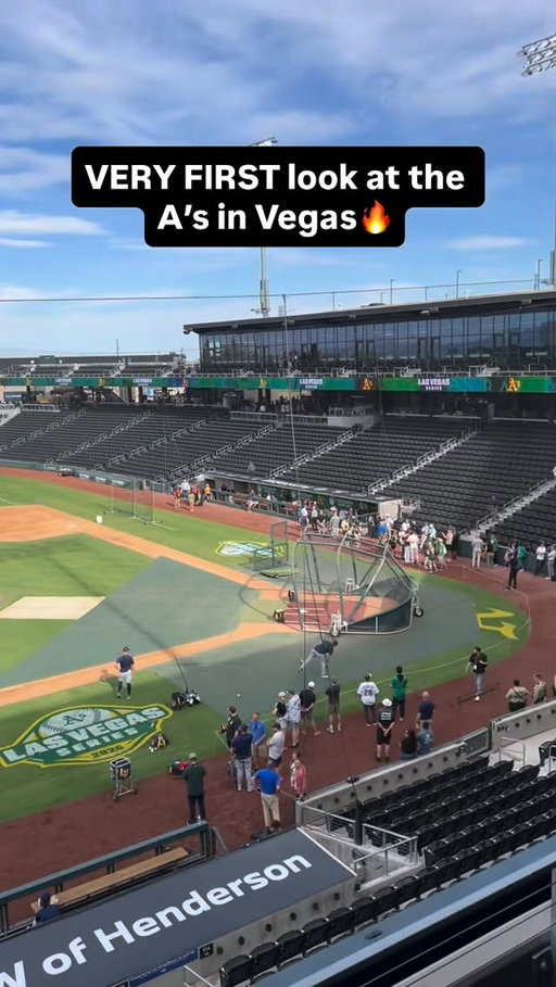 A’s play a regular season game tonight in a Las Vegas ballpark as the team awaits for construction to be completed on their new $2B stadium in 2028

Suite 15 is fire 😮‍💨

#TickPick #lasvegas #mlb #athletics